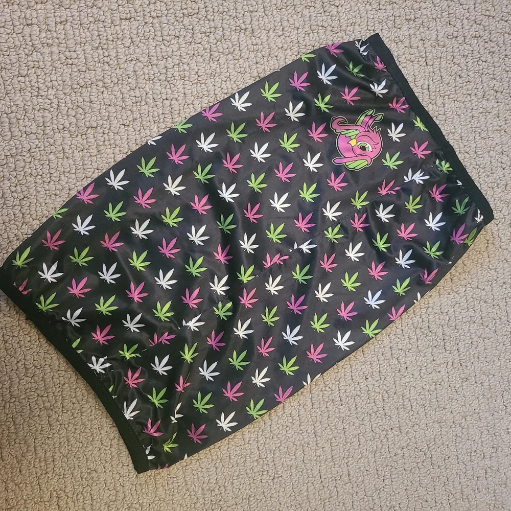 Rasta Pink and Green Head Wrap